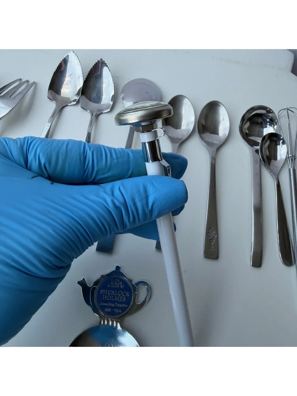 Vintage Noritake Thai‎ Airways Flatware Lot Sherlock Holmes Spoon B-9